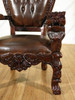 Large Dark Mahogany Elder Mason Church Chair