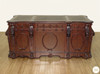 Victorian Gothic Lion Desk w/ Leather Top