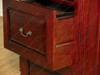 Classic Dark Mahogany 4 Drawer Vertical File/Filing Cabinet