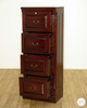 Classic Dark Mahogany 4 Drawer Vertical File/Filing Cabinet