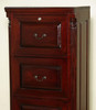 Classic Dark Mahogany 4 Drawer Vertical File/Filing Cabinet