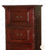 Cherry Chippendale 4 Drawer Vertical File Filing Cabinet