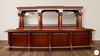 16ft Cherry English Pub Bar w/ Brass Rails