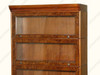 Burl Walnut Barrister Lawyer's Stacking Bookcase