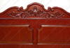Cherry Inlay Carved Four Post Bed