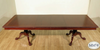 9ft Mahogany/Cherry Empire Dining Table w/ Extensions