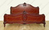 Cherry French Empire Marquetry Inlay Bed