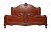 Cherry French Empire Marquetry Inlay Bed