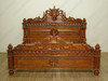 Light Mahogany Gothic Demon Bed