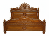 Light Mahogany Gothic Demon Bed