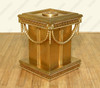 Gold Leaf Versace Style Carved Table Pedestals (2)