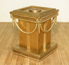 Gold Leaf Versace Style Carved Table Pedestals (2)