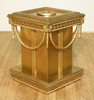 Gold Leaf Versace Style Carved Table Pedestals (2)
