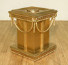 Gold Leaf Versace Style Carved Table Pedestals (2)