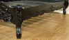 3pc Black Distressed French Rococo Bedroom Set