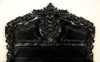 3pc Black Distressed French Rococo Bedroom Set