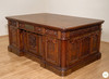 6ft Mappa Burl Presidential Resolute Desk w/ Inlay Top