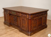 6ft Mappa Burl Presidential Resolute Desk w/ Inlay Top