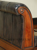 Genuine Leather E. King Sleigh Bed