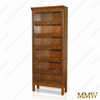 6 Stack Mahogany Burl Barrister Lawyer's Bookcase