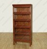 Mahogany 5 Stack Barrister Lawyer's Stacking Bookcase