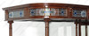 10ft Mahogany Corner Walk-In Bar w/ Flip Top Door