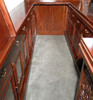 10ft Mahogany Corner Walk-In Bar w/ Flip Top Door