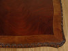 Mahogany & Burl Walnut Square Inlay Pedestal Dining or Conference Table (65W x 65D)