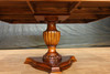 Mahogany & Burl Walnut Square Inlay Pedestal Dining or Conference Table (65W x 65D)