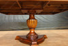 9pc Mahogany/Burl Inlaid Dining Set