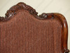 Solid Mahogany Upholstered Occasional Arm Chair w/ Pillow