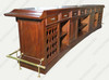 16ft Solid Mahogany Traditional English Front Bar
