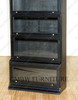 Mahogany Black Stacking Bookcase w/Stained Glass