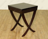 Antique Tea Brown Art Deco Square End Side Table