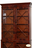 English Crotch Mahogany Veneer Bookcase