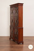 English Crotch Mahogany Veneer Bookcase