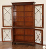 English Crotch Mahogany Veneer Bookcase