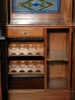 8.5ft Mahogany Walk-in Canopy Pub Bar w/ Stained Glass Ceiling