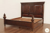 Casablanca Dark Mahogany Carved Panel Bed