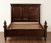 Casablanca Dark Mahogany Carved Panel Bed