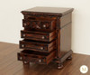 Casablanca Dark Mahogany Carved Panel Bed