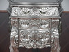 Silver Leaf Rococo Nightstand / Bedside Table / Chest