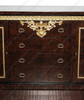 Dark Burl & Gold Leaf Fancy Lebois Inlay Sideboard w/ Mirror