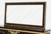 Dark Burl & Gold Leaf Fancy Lebois Inlay Sideboard w/ Mirror