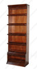 Mahogany 6-Stack 2-Unit Side x Side Bunching Barrister Bookcase