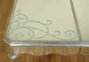 8ft Silver Leaf Mirrored Dining Table w/ 2 Leaves