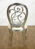 9 Pc Silver Leaf Mirrored Dining Set
