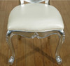 9pc Silver Leaf Mirrored Dining Set