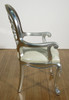 9pc Silver Leaf Mirrored Dining Set