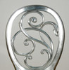 9pc Silver Leaf Mirrored Dining Set